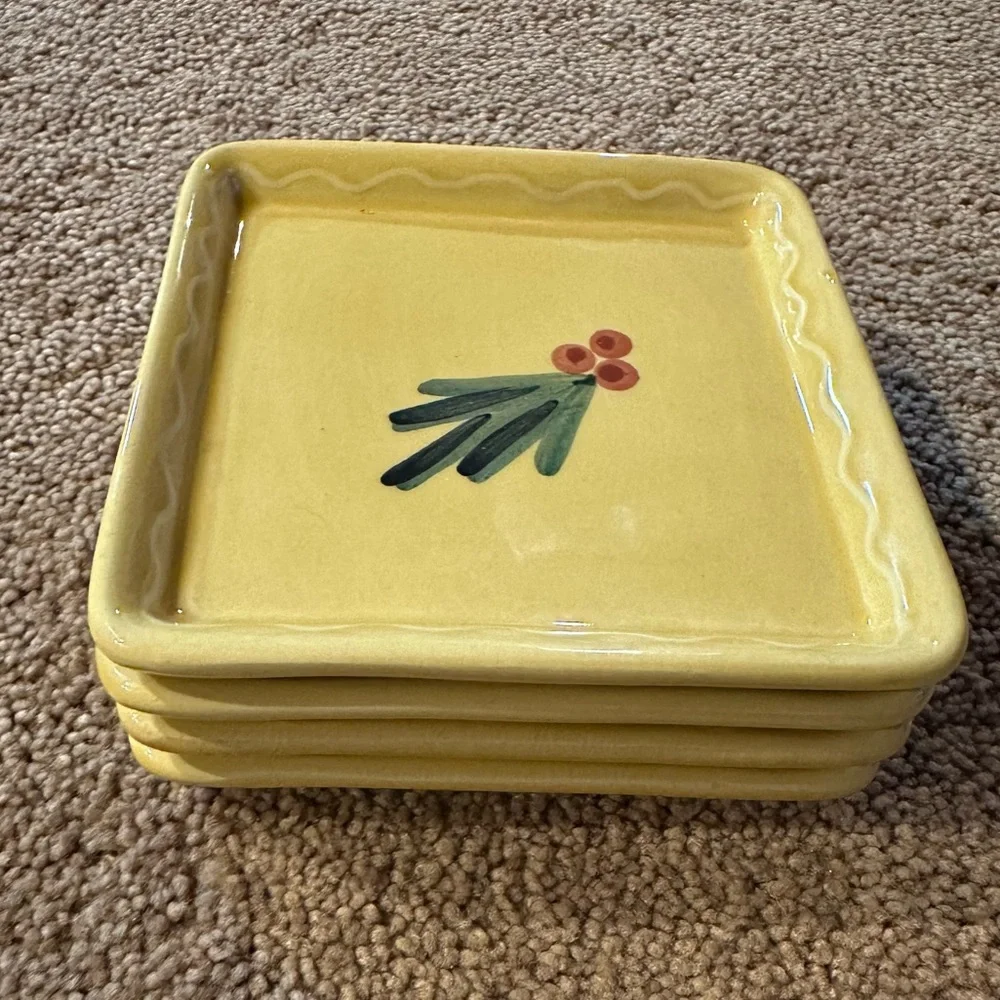 WILLIAMS SONOMA | APPETIZER PLATES (4)